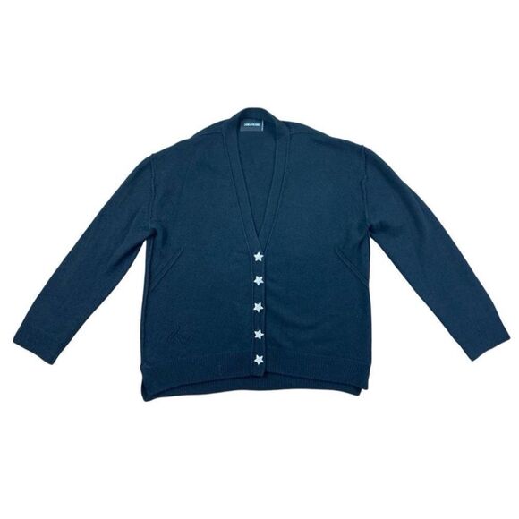 ZADIG + VOLTAIRE MIRKA BIJOU STAR BUTTON CARDIGAN - Picture 7 of 9